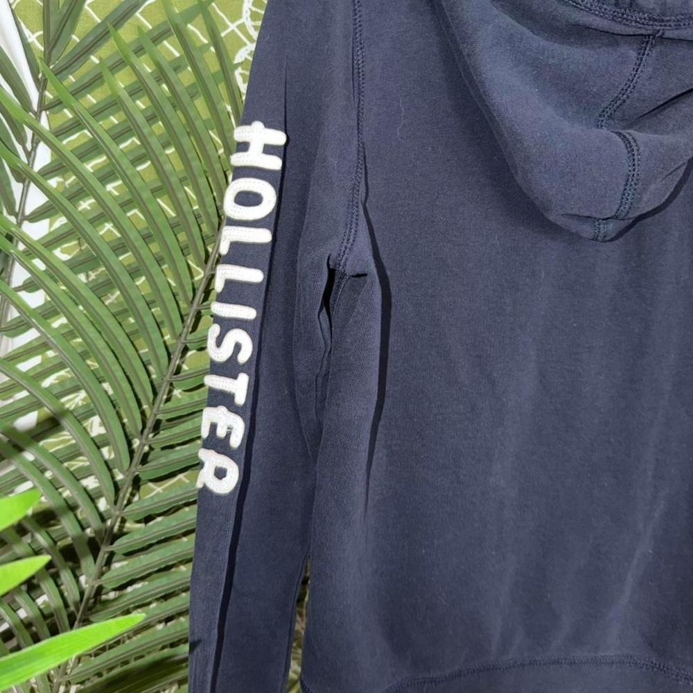 Hollister HCO navy blue zip up hoodie preppy - Picture 6 of 6